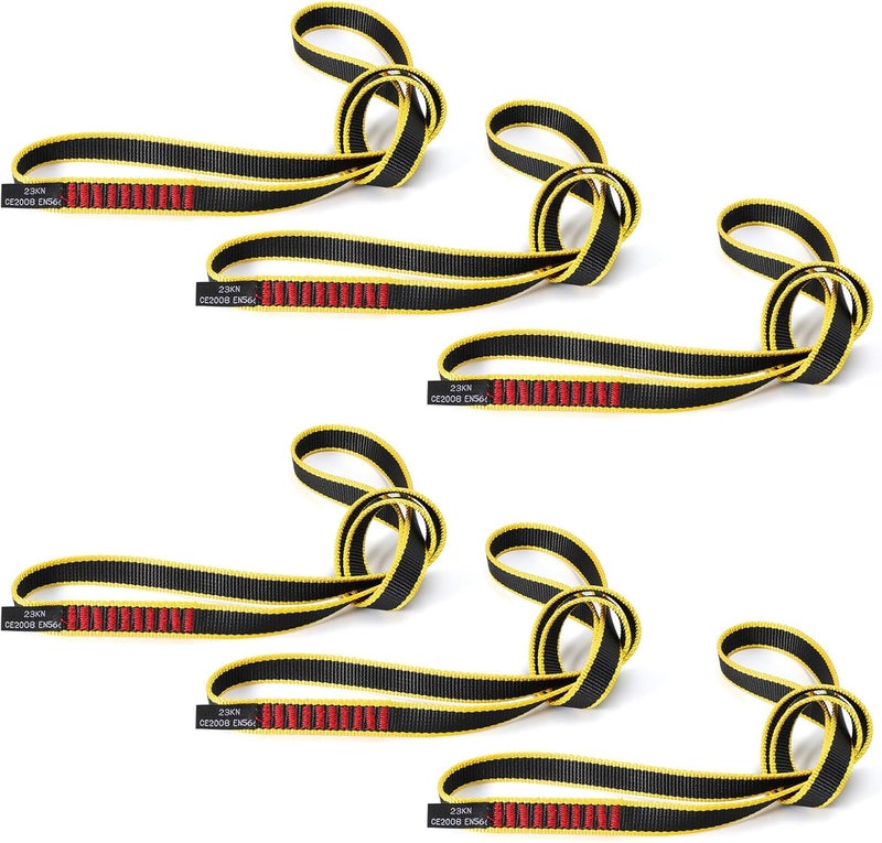 VFKENA 20MM Nylon Climbing Sling Runner 23KN CE2008/EN566 Rock Climbing Webbing Straps for Rock Climbing, Rappelling, Swing, Yoga Hammock etc - Image 1